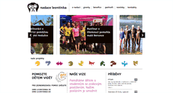 Desktop Screenshot of nadaceleontinka.cz